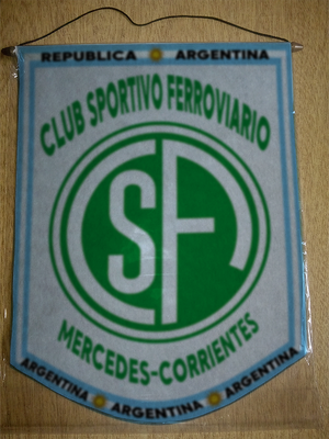 BANDERIN SPORTIVO FERROVIARIO MERCEDES CORRIENTES