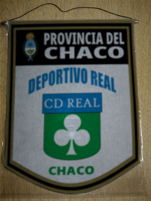 BANDERIN 40CM DORADO DEPORTIVO REAL CHACO