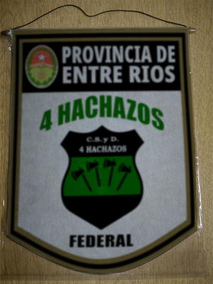 BANDERIN 4 HACHAZOS FEDERAL ENTRE RIOS