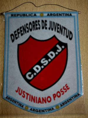 BANDERIN DEFENSORES JUVENTUD JUSTINIANO POSSE