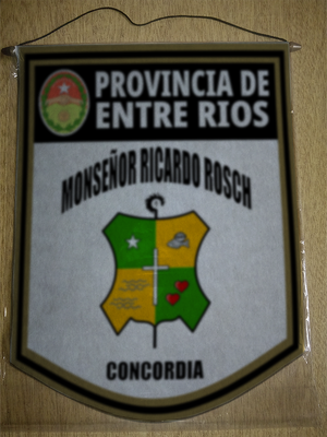 BANDERIN MONSEÑOR RICARDO ROSCH CONCORDIA