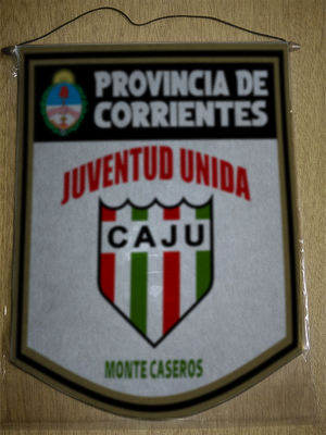BANDERIN 40CM DORADO JUVENTUD UNIDA MONTE CASEROS