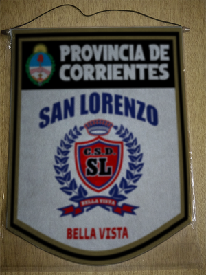 BANDERIN 40CM DORADO SAN LORENZO BELLA VISTA
