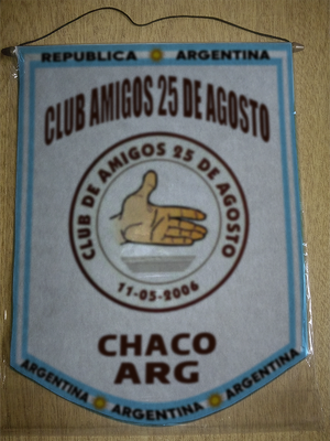 BANDERIN CLUB AMIGOS 25 AGOSTO CHACO