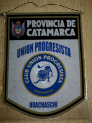 BANDERIN 40 CM DORADO UNION PROGRESISTA HUACHASCHI