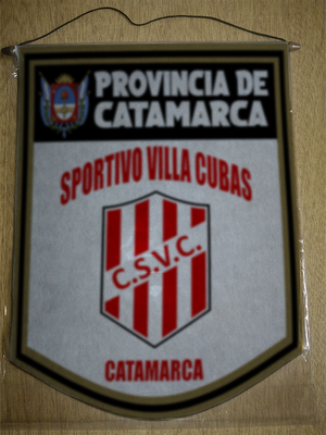 BANDERIN 40 CM DORADO SPORTIVO VILLA CUBAS