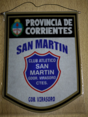 BANDERIN 40CM DORADO SAN MARTIN VIRASORO