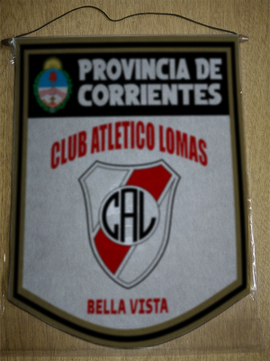 BANDERIN 40CM DORADO CLUB ATLETICO LOMAS BELLA VISTA