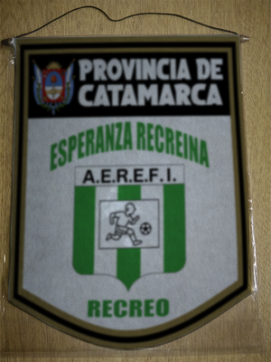 BANDERIN 40 CM DORADO ESPERANZA RECREINA RECREO