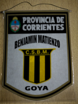BANDERIN 40CM DORADO BENJAMIN MATIENZO GOYA