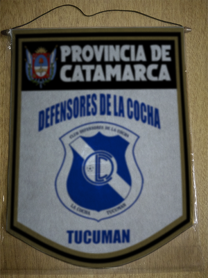 BANDERIN 40 CM DORADO TUCUMAN DEFENSORES DE LA COCHA