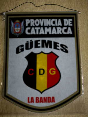 BANDERIN 40 CM DORADO GÜEMES LA BANDA