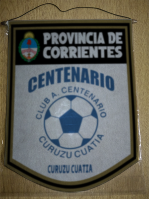 BANDERIN 40CM DORADO CENTENARIO-CURUZU CUATIA