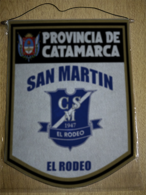 BANDERIN 40 CM DORADO SAN MARTIN EL RODEO