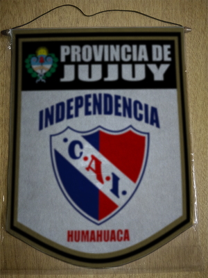 BANDERIN 40CM DORADO CLUB INDEPENDENCIA HUMAHUACA JUJUY