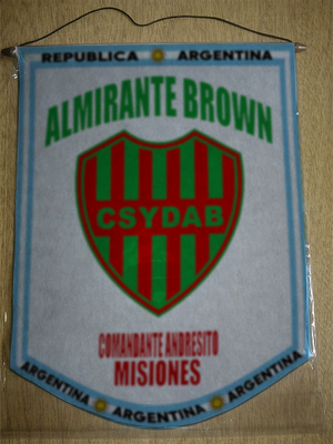 BANDERIN ALMIRANTE BROWN COMANDANTE ANDRESITO