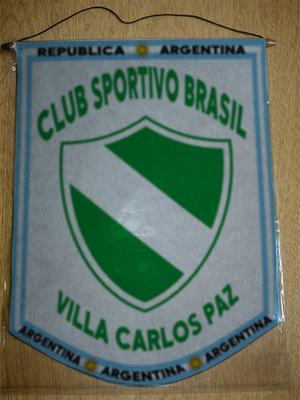 BANDERIN CLUB SPORTIVO BRASIL CARLOS PAZ