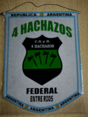BANDERIN 4 HACHAZOS FEDERAL ENTRE RIOS