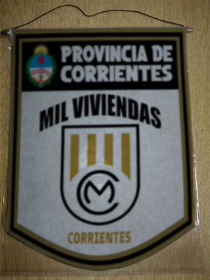 BANDERIN 40CM DORADO CLUB MIL VIVIENDAS