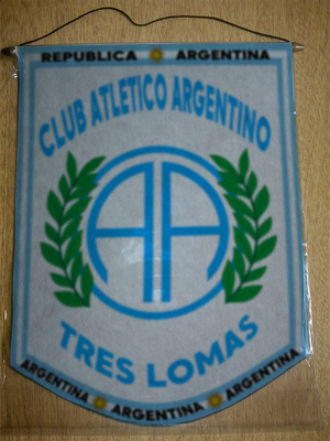 BANDERIN ARGENTINO DE TRES LOMAS