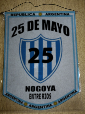 BANDERIN 25 DE MAYO NOGOYA ENTRE RIOS