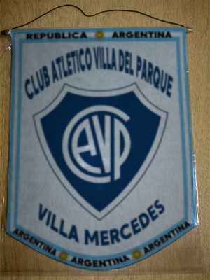 BANDERIN CLUB VILLA DEL PARQUE VILLA MERCEDES