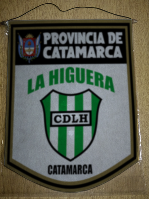 BANDERIN 40 CM DORADO CLUB DEPORTIVO LA HIGUERA