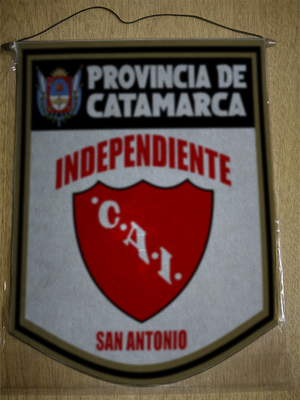 BANDERIN 40 CM DORADO INDEPENDIENTE SAN ANTONIO