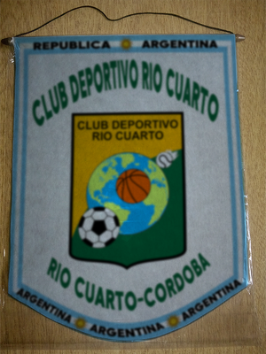 BANDERIN CLUB DEPORTIVO RIO CUARTO CORDOBA