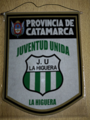 BANDERIN 40 CM DORADO JUVENTUD UNIDA LA HIGUERA