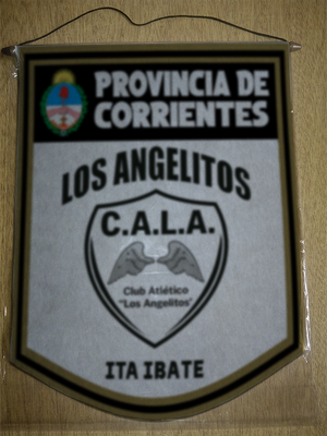 BANDERIN 40CM DORADO LOS ANGELITOS ITA IBATE