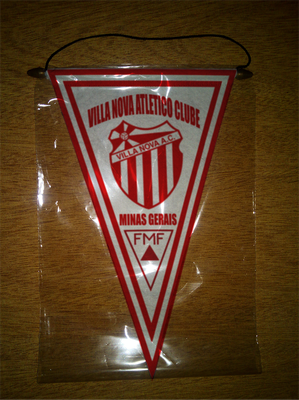 BANDERIN 37CM PAÑO VILLA NOVA ATLÉTICO CLUBE DE NOVA LIMA