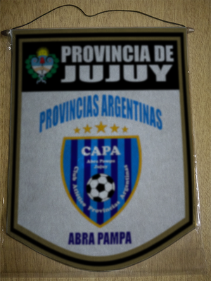 BANDERIN 40CM DORADO CLUB PROVINCIAS ARGENTINAS JUJUY