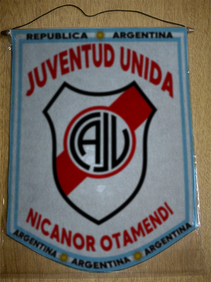 BANDERIN JUVENTUD UNIDA NICANOR OTAMENDI