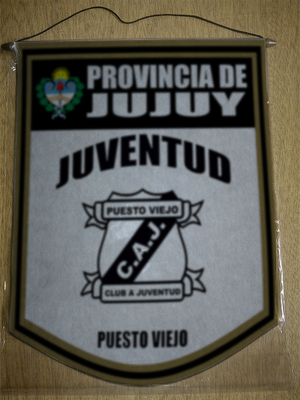 BANDERIN 40CM DORADO JUVENTUD PUESTO VIEJO JUJUY