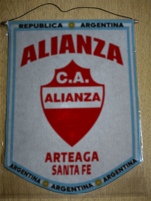 BANDERIN ALIANZA ARTEAGA SANTA FE