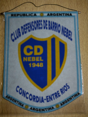 BANDERIN CLUB DEFENSORES DE BARRIO NEBEL CONCORDIA