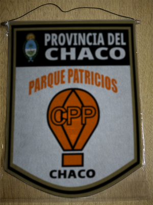 BANDERIN 40CM DORADO CLUB PARQUE PATRICIOS CHACO