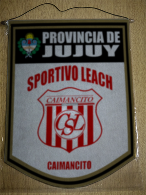 BANDERIN 40CM DORADO SPORTIVO LEACH CAIMANCITO JUJUY