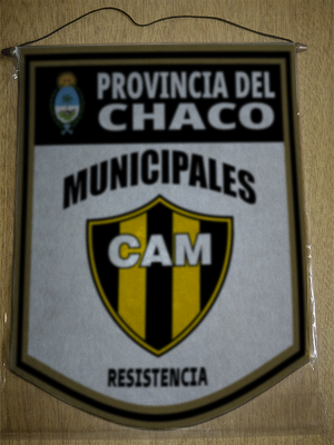 BANDERIN 40CM DORADO MUNICIPALES RESISTENCIA