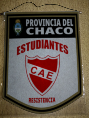 BANDERIN 40CM DORADO ESTUDIANTES RESISTENCIA CHACO