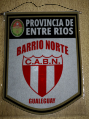 BANDERIN BARRIO NORTE GUALEGUAY ENTRE RIOS