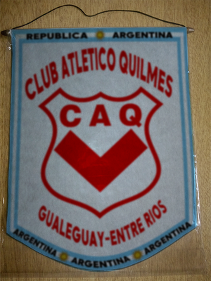 BANDERIN QUILMES DE GUALEGUAY ENTRE RIOS