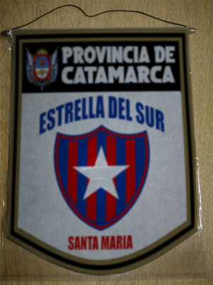 BANDERIN 40 CM DORADO ESTRELLA DEL SUR SANTA MARIA