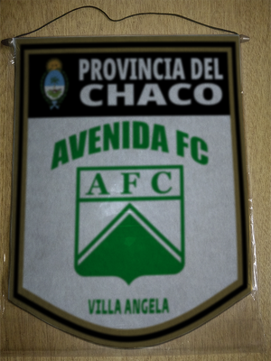 BANDERIN 40CM DORADO AVENIDA FC VILLA ANGELA