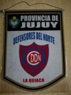 BANDERIN 40CM DORADO DEFENSORES NORTE LA QUIACA JUJUY