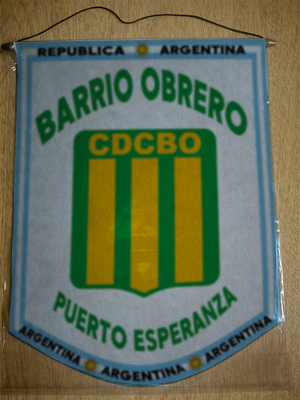 BANDERIN CLUB BARRIO OBRERO PUERTO ESPERANZA