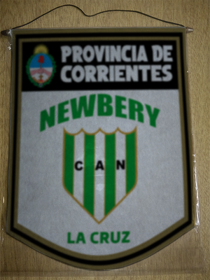 BANDERIN 40CM DORADO NEWBERY LA CRUZ