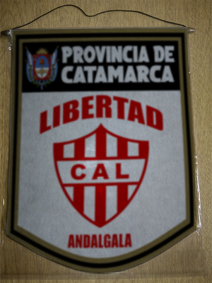 BANDERIN 40 CM DORADO LIBERTAD ANDALGALA