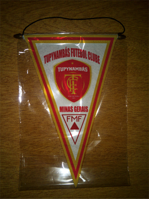 BANDERIN 37CM PAÑO TUPYNAMBÁS FUTEBOL CLUBE DE JUIZ DE FORA